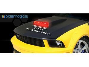 PlasmaGlow 10811 Hood Scoop Night Raider - 2 BARS - RED PlasmaGlow 10811 Hood Scoop Night Raider - 2 BARS - RED