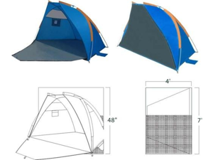 Gigatent BCT 005 Sand Castle 7 x 4 Sunshade Gigatent BCT 005 Sand Castle 7 x 4 Sunshade