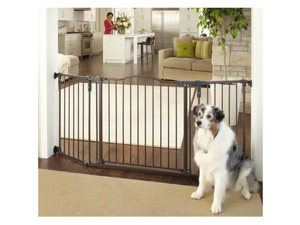 North States Deluxe DΘcor Wall Mounted Matte Bronze Gate 37"- 71"x30.7" - NS4934 North States Deluxe DΘcor Wall Mounted Matte Bronze Gate 37"- 71"x30.7" - NS4934
