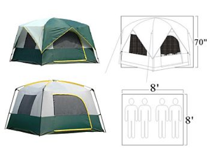 Gigatent FT 051 Bear Mountian 8 X 8 8 x 8 Family tent- sleeps 3-4 Gigatent FT 051 Bear Mountian 8 X 8 8 x 8 Family tent- sleeps 3-4