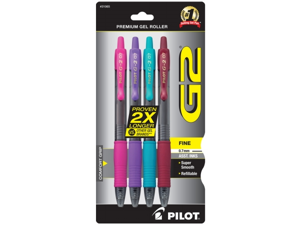 Pilot Pen Corporation 31065 4 Count Fine Assorted Colors Retractable Gel Pens - Pack of 6 Pilot Pen Corporation 31065 4 Count Fine Assorted Colors Retractable Gel Pens - Pack of 6