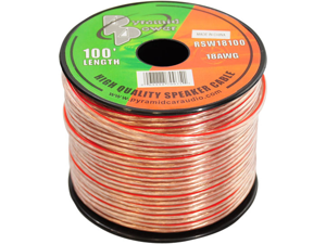 Pyramid RSW18100 18 Gauge 100 ft. Spool of High Quality Speaker Zip Wire Pyramid RSW18100 18 Gauge 100 ft. Spool of High Quality Speaker Zip Wire