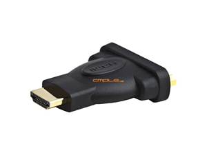 Cmple 105-N HDMI Male to DVI-D(24+1) Female Adapter, Gold Plated Cmple 105-N HDMI Male to DVI-D(24+1) Female Adapter, Gold Plated