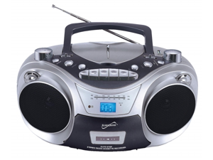 Supersonic SC709 Portable MP3-CD Player with Cassette Recorder, AM-FM Radio and USB Supersonic SC709 Portable MP3-CD Player with Cassette Recorder, AM-FM Radio and USB