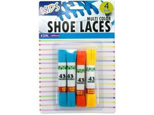 Bulk Buys Kids Colored Shoelaces - Case of 12 Bulk Buys Kids Colored Shoelaces - Case of 12
