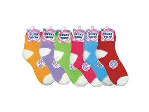 Bulk Buys Ladies Fuzzy Socks Plain Asst - Case of 72 Bulk Buys Ladies Fuzzy Socks Plain Asst - Case of 72