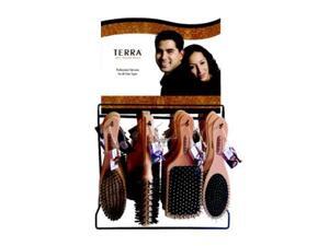 Bulk Buys Terra Wood Hairbrush In Display - 6 Displays - Case of 144 Bulk Buys Terra Wood Hairbrush In Display - 6 Displays - Case of 144
