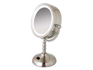 Floxite FL-81FMV 8x - 1x Daylight Lighting Cosmetic Mirror, Br. Nickel Floxite FL-81FMV 8x - 1x Daylight Lighting Cosmetic Mirror, Br. Nickel