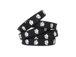 Teacher Created Resources 6570 Black with White Paw Prints Wristbands Teacher Created Resources 6570 Black with White Paw Prints Wristbands