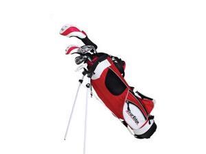 Tour Edge Golf JJSLGJ4158 JLH HT Max-J Jr 4X1 5-8 Yrs With Bag - Red - Left Hand Tour Edge Golf JJSLGJ4158 JLH HT Max-J Jr 4X1 5-8 Yrs With Bag - Red - Left Hand