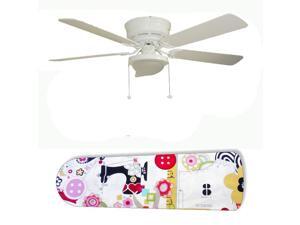 New Image Concepts 2894 52 in. Ceiling Fan with Lamp - Sewing Paradise New Image Concepts 2894 52 in. Ceiling Fan with Lamp - Sewing Paradise