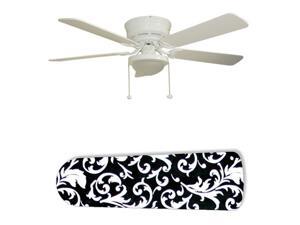 New Image Concepts 2019 52 in. Ceiling Fan with Lamp - Classic Design Black and White New Image Concepts 2019 52 in. Ceiling Fan with Lamp - Classic Design Black and White