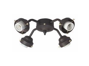 Craftmade F400CFL-BR 4 Light Fitter - Brown with Compact Flourescent Craftmade F400CFL-BR 4 Light Fitter - Brown with Compact Flourescent