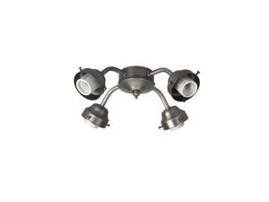 Craftmade F400CFL-PT 4 Light Fitter in Pewter with Compact Flourescent Craftmade F400CFL-PT 4 Light Fitter in Pewter with Compact Flourescent