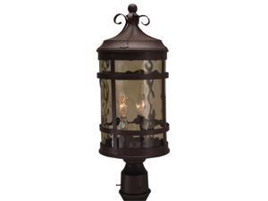 Craftmade Z5015-91 Espana Outdoor Medium Post Mount Lantern - Rustic Iron Craftmade Z5015-91 Espana Outdoor Medium Post Mount Lantern - Rustic Iron