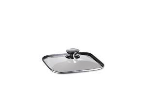 Berndes 606620 8 in. x 8 in. - Quadro Glass Lid with Stainless Knob Berndes 606620 8 in. x 8 in. - Quadro Glass Lid with Stainless Knob
