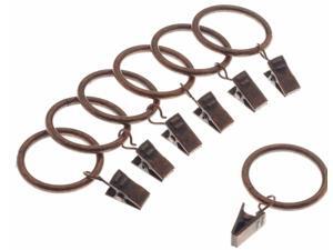 Levolor-kirsch A58720790 7 Count Brushed Sienna Classic Clip Rings Levolor-kirsch A58720790 7 Count Brushed Sienna Classic Clip Rings