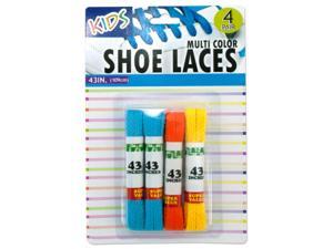 Kids colored shoelaces - Case of 12 Kids colored shoelaces - Case of 12