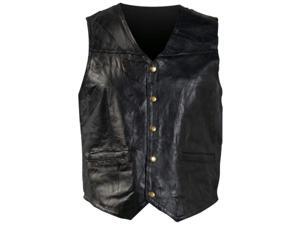 Giovanni Navarre Italian Stone Design Genuine Leather Vest- 7x Giovanni Navarre Italian Stone Design Genuine Leather Vest- 7x