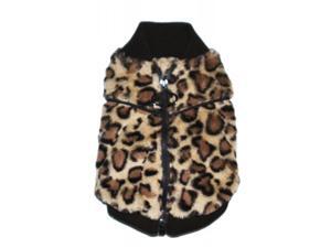 Hip Doggie HD-7BCV-M Medium Brown Cheetah Mink Sweater Vest Hip Doggie HD-7BCV-M Medium Brown Cheetah Mink Sweater Vest