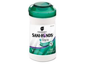 Sani Professional P43572 San-Hands II Sanitizing Wipes, 7.75 in. x10.5 in. , White, 150-Can Sani Professional P43572 San-Hands II Sanitizing Wipes, 7.75 in. x10.5 in. , White, 150-Can