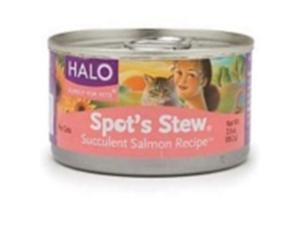 Halo Purely For Pets 51539 Halo Cat Salmon Spots Stew- 12x5.5 OZ Halo Purely For Pets 51539 Halo Cat Salmon Spots Stew- 12x5.5 OZ