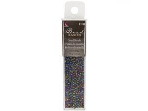 Jewelry Basics Seed Beads-Round Blue/Green Jewelry Basics Seed Beads-Round Blue/Green