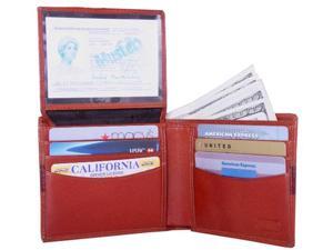 Leatherbay 50121 Double Fold Wallet With Croc, Cognac Leatherbay 50121 Double Fold Wallet With Croc, Cognac