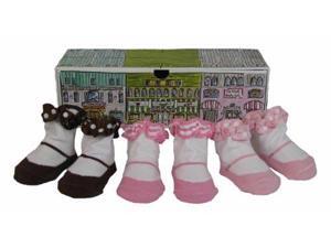 Dimples 649241849254 Shopping on the Square Three Pairs Bow Flat Socks Dimples 649241849254 Shopping on the Square Three Pairs Bow Flat Socks