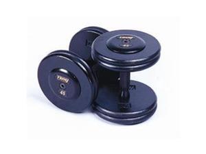 Troy Barbell PFD-17.5R Pro-Style PFD Black Machined Rubber End Cap Dumbbell - 17.5 Pounds - Sold as Pairs Troy Barbell PFD-17.5R Pro-Style PFD Black Machined Rubber End Cap Dumbbell - 17.5 Pounds - Sold as Pairs