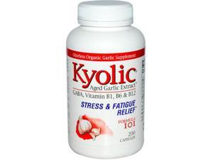 Kyolic Aged Garlic Extract Stress And Fatigue Relief Formula 101 - 200 Capsules Kyolic Aged Garlic Extract Stress And Fatigue Relief Formula 101 - 200 Capsules