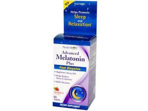 Natrol Advanced Melatonin Plus Fast Dissolve Strawberry - 60 Tablets, Pack of 1 Natrol Advanced Melatonin Plus Fast Dissolve Strawberry - 60 Tablets, Pack of 1