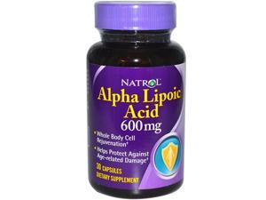 Natrol Alpha Lipoic Acid - 600 Mg - 30 Capsules Natrol Alpha Lipoic Acid - 600 Mg - 30 Capsules