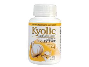 Kyolic Aged Garlic Extract Cholesterol Formula 104 - 100 Capsules Kyolic Aged Garlic Extract Cholesterol Formula 104 - 100 Capsules