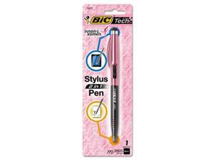 Bic BPSTP1SGKBK Tech 2 in 1 Retractable Ball Pen and Stylus, Breast Cancer Awareness, Pink Bic BPSTP1SGKBK Tech 2 in 1 Retractable Ball Pen and Stylus, Breast Cancer Awareness, Pink