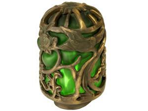 Meyda 22144 Victorian Art Glass Gothic Animals Lantern Shade - Green Meyda 22144 Victorian Art Glass Gothic Animals Lantern Shade - Green