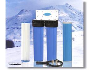 Crystal Quest CQE-WH-01108 Whole House Double 20 in. x 5.0 in. Water Filter System Crystal Quest CQE-WH-01108 Whole House Double 20 in. x 5.0 in. Water Filter System