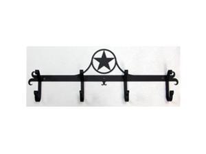 Village Wrought Iron CB-144 Wall Mounted Wrought Iron Coat Rack-Hooks - Star Design Village Wrought Iron CB-144 Wall Mounted Wrought Iron Coat Rack-Hooks - Star Design