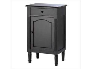 SWM 39092 Antique Black Wood Cabinet SWM 39092 Antique Black Wood Cabinet