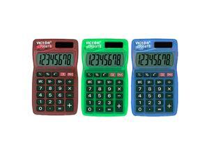 Victor Technology VCT700BTS Dual Power Pocket Calculator Victor Technology VCT700BTS Dual Power Pocket Calculator