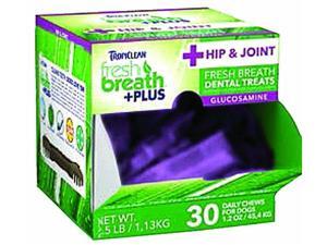 Tropiclean Fresh Breath Plus Dental Dog Treats 1.2 Ounce-30 Pc Hip & Joint 001763 Tropiclean Fresh Breath Plus Dental Dog Treats 1.2 Ounce-30 Pc Hip & Joint 001763