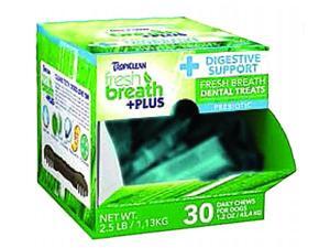 Tropiclean Fresh Breath Plus Dental Dog Treats 1.2 Ounce-30 Pc Digest Support 001770 Tropiclean Fresh Breath Plus Dental Dog Treats 1.2 Ounce-30 Pc Digest Support 001770