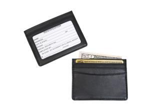 Royce Leather 406-BLK-5 Mini ID & Credit Card Holder - Black Royce Leather 406-BLK-5 Mini ID & Credit Card Holder - Black