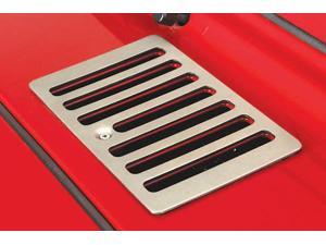 Rugged Ridge 11185.69 Cowl Vent Cover, Satin Stainless Steel, 98-06 Jeep Wrangler Rugged Ridge 11185.69 Cowl Vent Cover, Satin Stainless Steel, 98-06 Jeep Wrangler