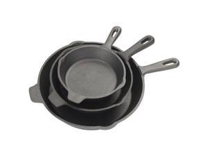 Barbour 7403 Bayou Classic 3-Piece Cast Iron Skillet Set Barbour 7403 Bayou Classic 3-Piece Cast Iron Skillet Set