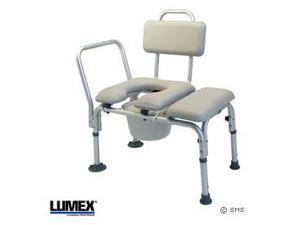 Padded Transfer Bench W/ Commode Padded Transfer Bench W/ Commode