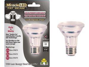Miracle LED 603005 5-Watt LED Fat Beam Security Bulb Wide Angle Flood Light Miracle LED 603005 5-Watt LED Fat Beam Security Bulb Wide Angle Flood Light