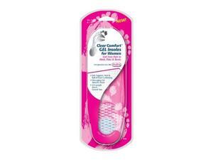 Clear Comfort Gel Insoles for Women (Fits Sizes 6-10) Pair Clear Comfort Gel Insoles for Women (Fits Sizes 6-10) Pair