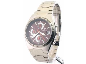 Croton CC311282SSBR Mens Steel Chrono Tachymeter Watch Croton CC311282SSBR Mens Steel Chrono Tachymeter Watch