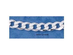 20 Inch Sterling Silver Curb 220 Chain - 8 mm 20 Inch Sterling Silver Curb 220 Chain - 8 mm